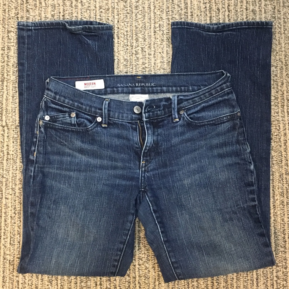 Banana Republic Petite Modern Boot Cut Jeans - 04P